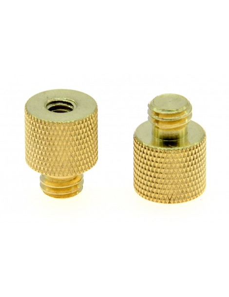 1/4" Female to 3/8" Male Whitworth Camera Screw Adapter [Pack of 2]