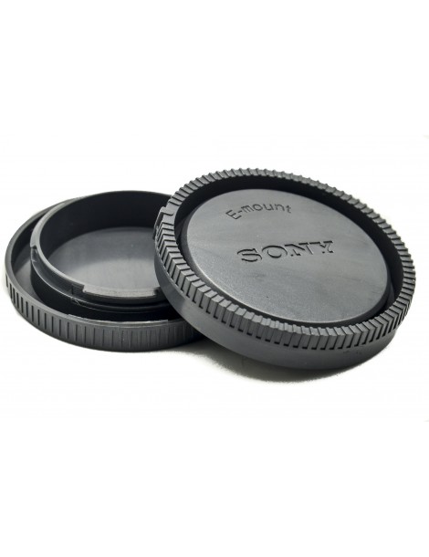 Rear E-Mount Lens Cap & Body Cap For Sony NEX Cameras (ALC-B1EM / ALC-R1EM)